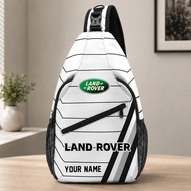 Land Rover Custom Name Sling Bag – Racing Style Crossbody Backpack