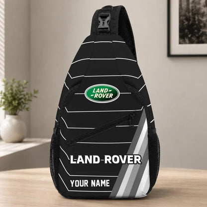 Land Rover Custom Name Sling Bag – Racing Style Crossbody Backpack