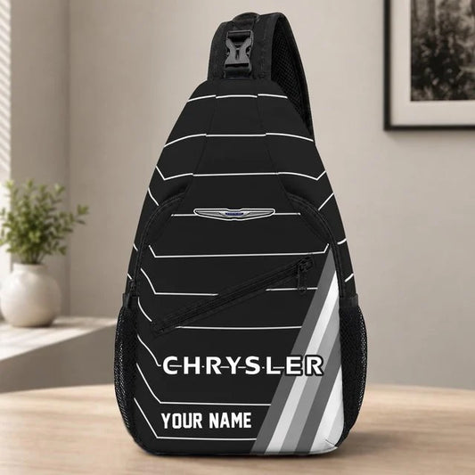 Chrysler Custom Name Sling Bag – Racing Style Crossbody Backpack