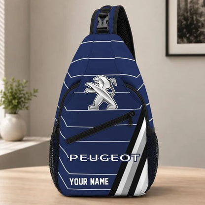 Peugeot Custom Name Sling Bag – Racing Style Crossbody Backpack