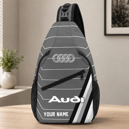Audi Custom Name Sling Bag – Racing Style Crossbody Backpack