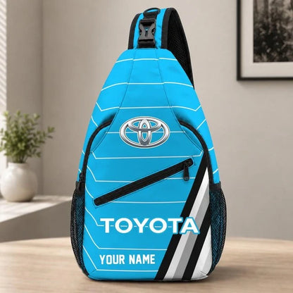 Toyota Custom Name Sling Bag – Racing Style Crossbody Backpack