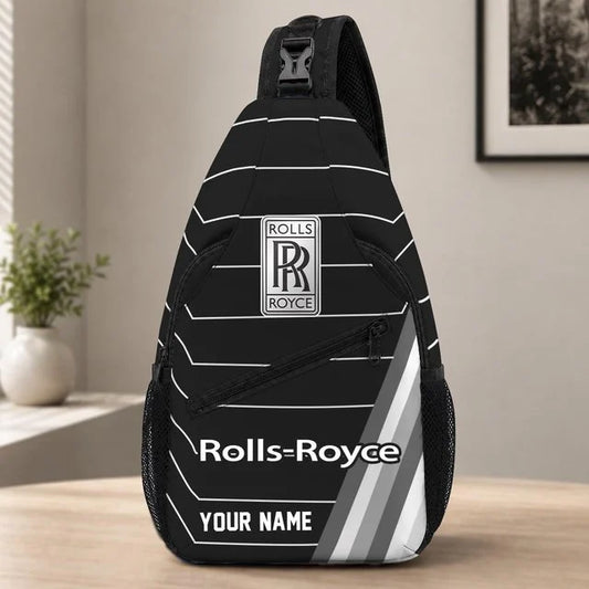 Rolls Royce Custom Name Sling Bag – Racing Style Crossbody Backpack
