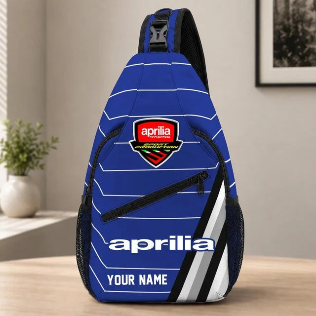 Aprilia Motorcycles Sling Bag – Custom Name Crossbody Bag