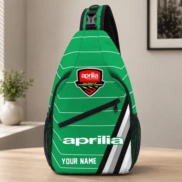 Aprilia Motorcycles Sling Bag – Custom Name Crossbody Bag