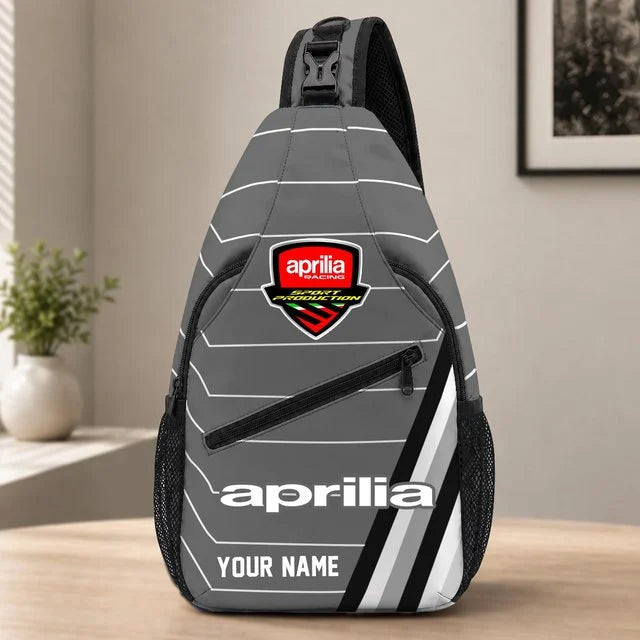 Aprilia Motorcycles Sling Bag – Custom Name Crossbody Bag