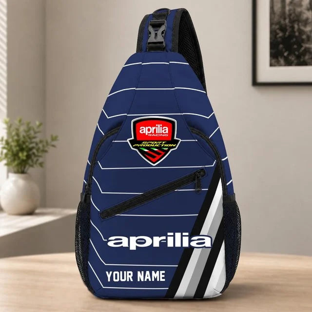 Aprilia Motorcycles Sling Bag – Custom Name Crossbody Bag
