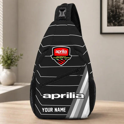 Aprilia Motorcycles Sling Bag – Custom Name Crossbody Bag