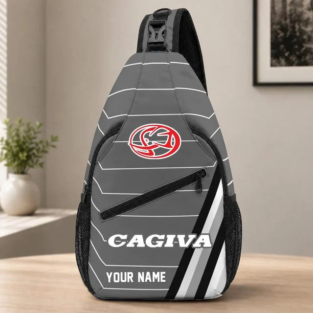 Cagiva Motorcycles Sling Bag – Custom Name Crossbody Bag