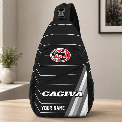 Cagiva Motorcycles Sling Bag – Custom Name Crossbody Bag