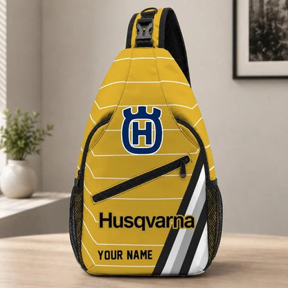Husqvarna Motorcycles Sling Bag – Custom Name Crossbody Bag