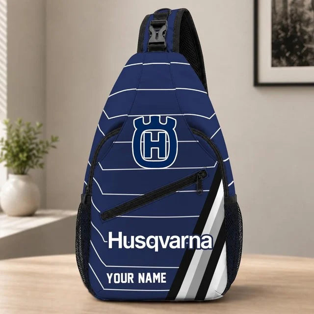 Husqvarna Motorcycles Sling Bag – Custom Name Crossbody Bag