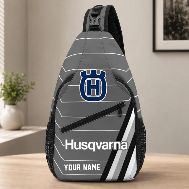 Husqvarna Motorcycles Sling Bag – Custom Name Crossbody Bag