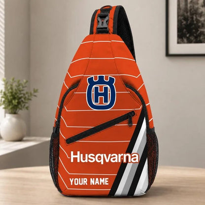 Husqvarna Motorcycles Sling Bag – Custom Name Crossbody Bag