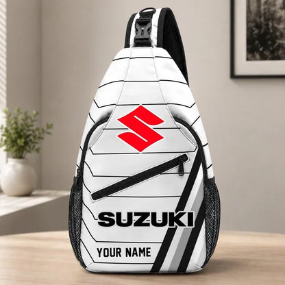 Suzuki Motorcycles Sling Bag – Custom Name Crossbody Bag