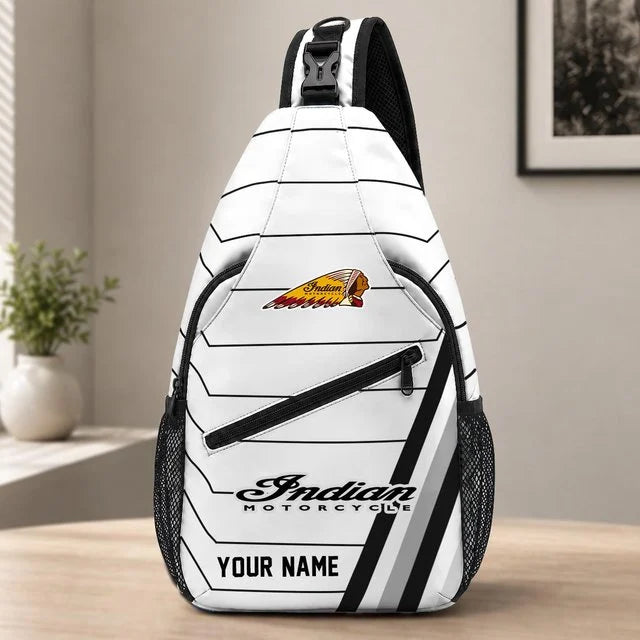 Indian Motorcycle Sling Bag – Custom Name Crossbody Bag