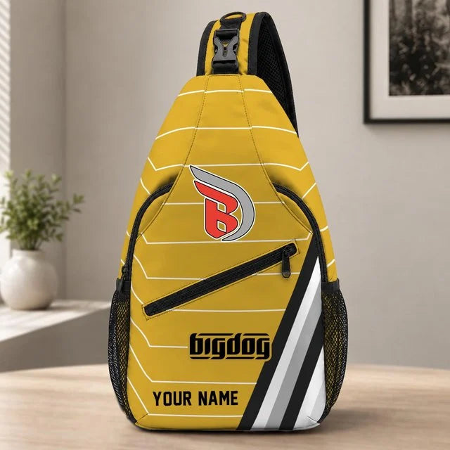 Big Dog Motorcycles Sling Bag – Custom Name Crossbody Bag