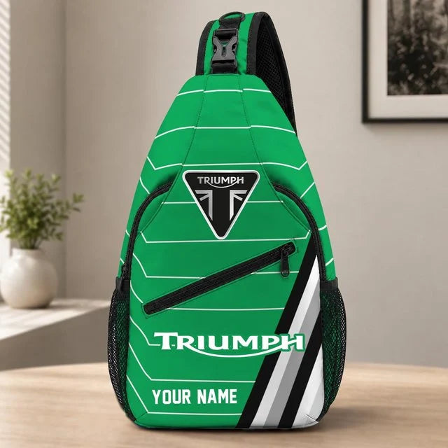 Triumph Motorcycles Sling Bag – Custom Name Crossbody Bag