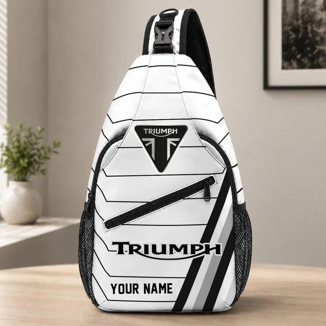 Triumph Motorcycles Sling Bag – Custom Name Crossbody Bag