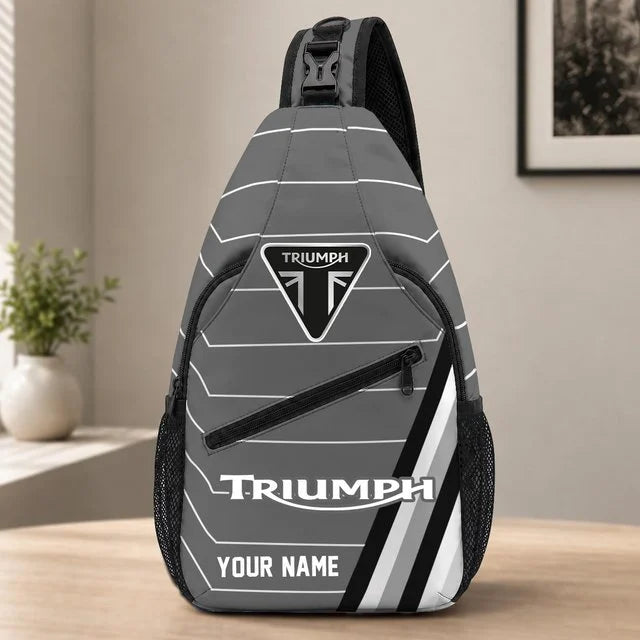 Triumph Motorcycles Sling Bag – Custom Name Crossbody Bag