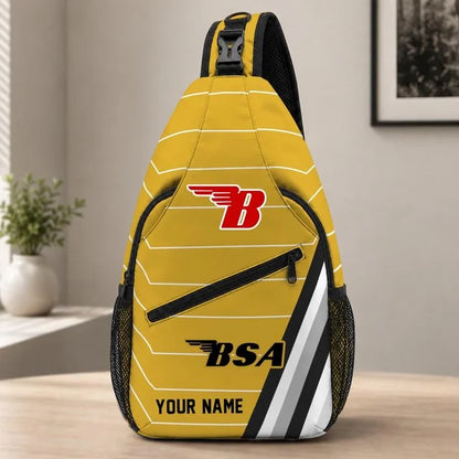 BSA Motorcycles Sling Bag – Custom Name Crossbody Bag