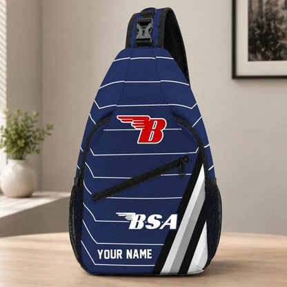 BSA Motorcycles Sling Bag – Custom Name Crossbody Bag