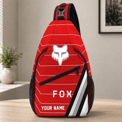 Fox Racing Sling Bag – Custom Name Crossbody Bag