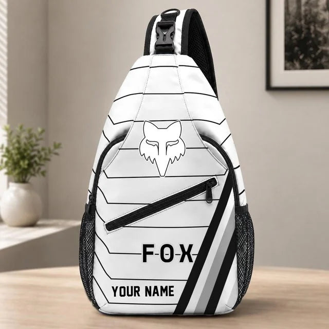 Fox Racing Sling Bag – Custom Name Crossbody Bag