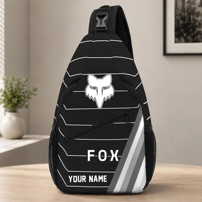Fox Racing Sling Bag – Custom Name Crossbody Bag