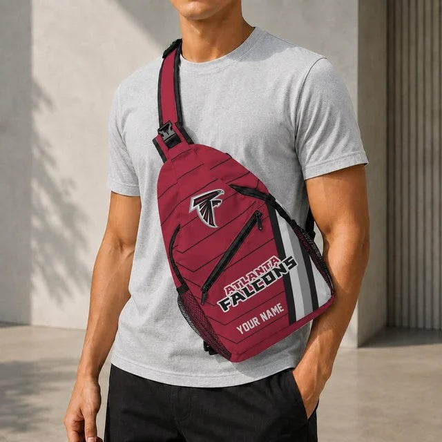 Atlanta Falcons Football Team Sling Bag – Custom Name Crossbody Bag