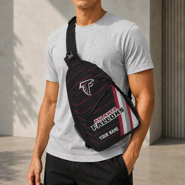 Atlanta Falcons Football Team Sling Bag – Custom Name Crossbody Bag