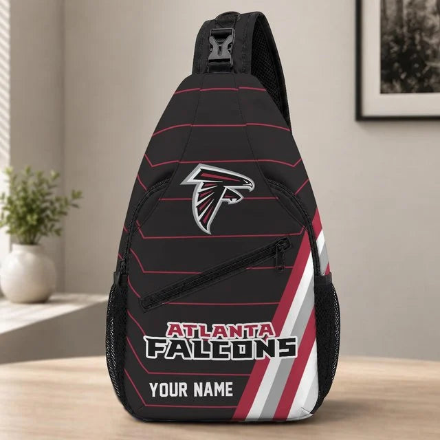 Atlanta Falcons Football Team Sling Bag – Custom Name Crossbody Bag