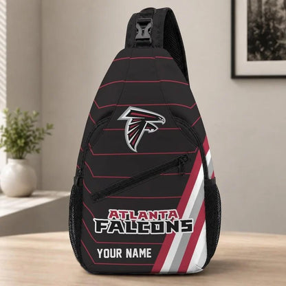 Atlanta Falcons Football Team Sling Bag – Custom Name Crossbody Bag