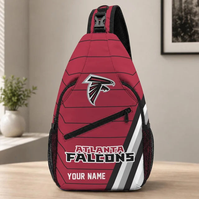 Atlanta Falcons Football Team Sling Bag – Custom Name Crossbody Bag
