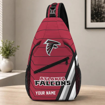 Atlanta Falcons Football Team Sling Bag – Custom Name Crossbody Bag