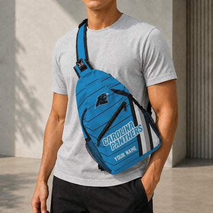 Carolina Panthers Football Team Sling Bag – Custom Name Crossbody Bag