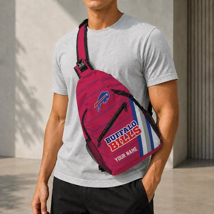 Buffalo Bills Football Team Sling Bag – Custom Name Crossbody Bag