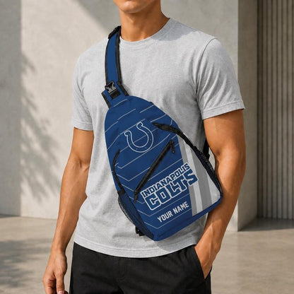 Indianapolis Colts Football Team Sling Bag – Custom Name Crossbody Bag