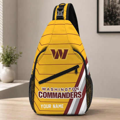 Washington Commanders  Football Team Sling Bag – Custom Name Crossbody Bag