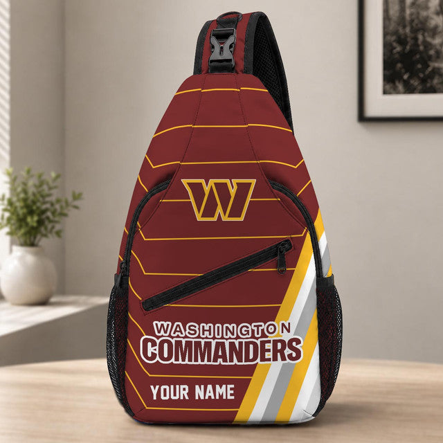 Washington Commanders  Football Team Sling Bag – Custom Name Crossbody Bag