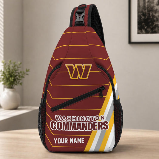 Washington Commanders  Football Team Sling Bag – Custom Name Crossbody Bag