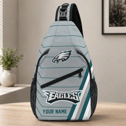 Philadelphia Eagles Football Team Sling Bag – Custom Name Crossbody Bag