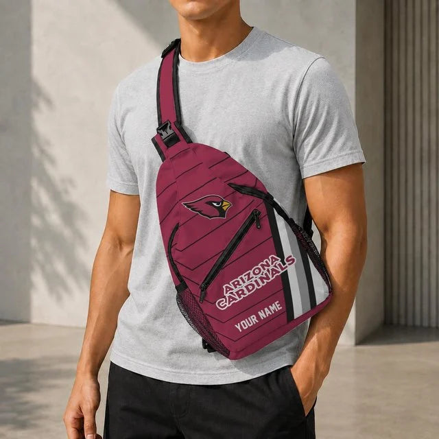 Arizona Cardinals Football Team Sling Bag – Custom Name Crossbody Bag