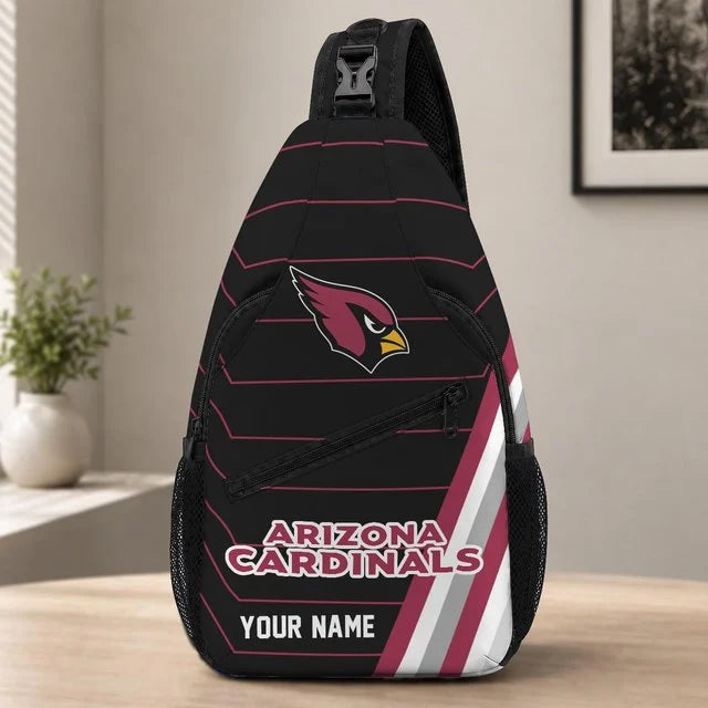 Arizona Cardinals Football Team Sling Bag – Custom Name Crossbody Bag