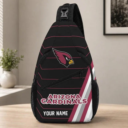 Arizona Cardinals Football Team Sling Bag – Custom Name Crossbody Bag