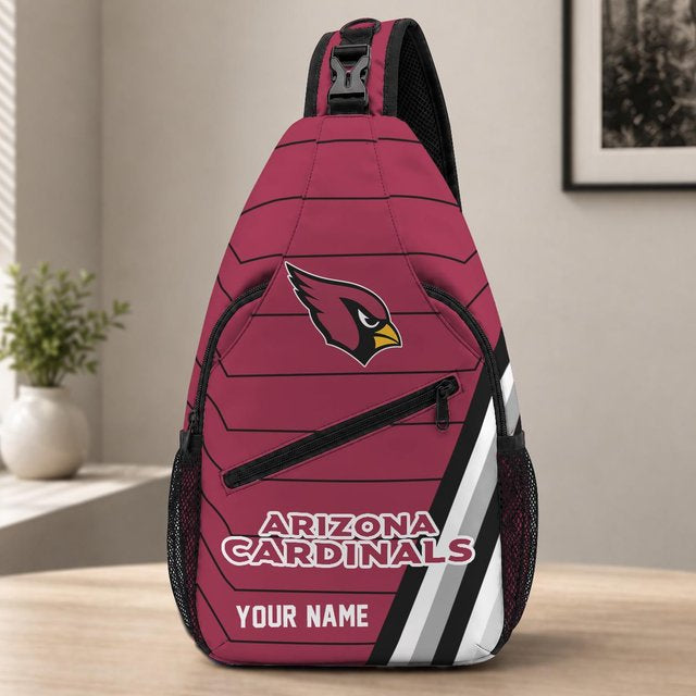 Arizona Cardinals Football Team Sling Bag – Custom Name Crossbody Bag