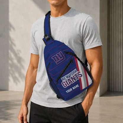 New York Giants Football Team Sling Bag – Custom Name Crossbody Bag