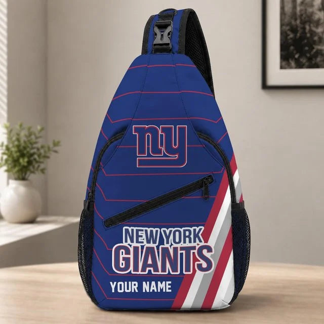 New York Giants Football Team Sling Bag – Custom Name Crossbody Bag