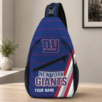 New York Giants Football Team Sling Bag – Custom Name Crossbody Bag