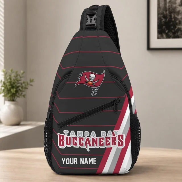 Tampa Bay Buccaneers Football Team Sling Bag – Custom Name Crossbody Bag